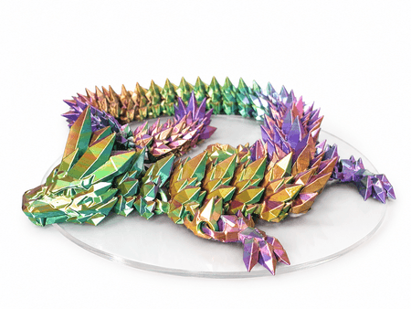 Kryształowy Smok Crystal Dragon 61cm - Wielokolorowy Silk