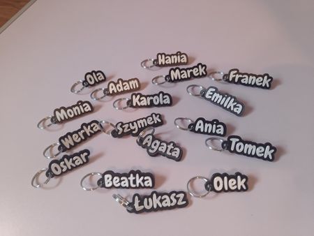  Breloczek imienny personalizowany – druk 3D | własne imię lub ksywka