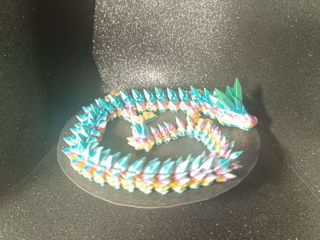 Kryształowy Smok Crystal Dragon 61cm - Wersja Rainbow Silk Candy