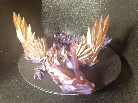 Skrzydlaty Smok Crystalwing Dragon 46cm - Wielokolorowy Połysk Silk